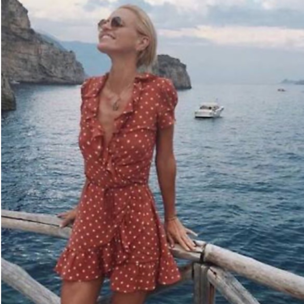 Realisation Par Rust Polka Dot Mini Dress